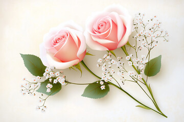 bouquet of pink roses