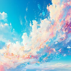 Obraz premium beauty bright clear sky background