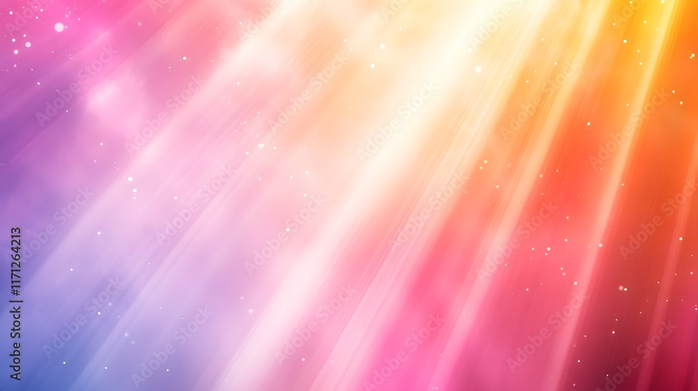 Aufkleber abstract colorful background with light rays and sparkle