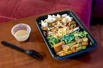 Mixed vegetable and nuts salad
