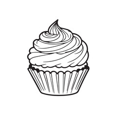 illustration of a cupcake
