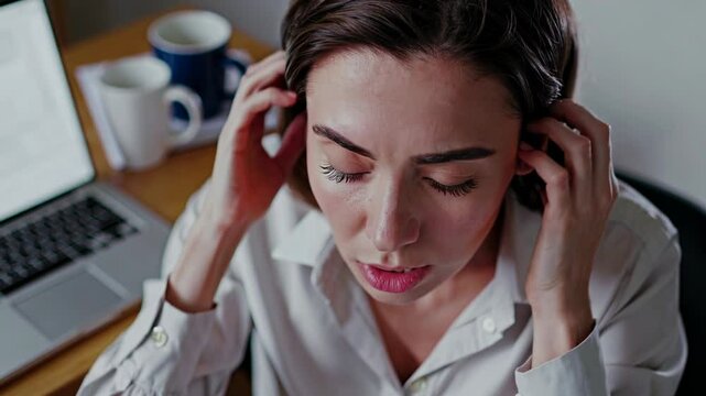 Woman business owner feeling hopeless