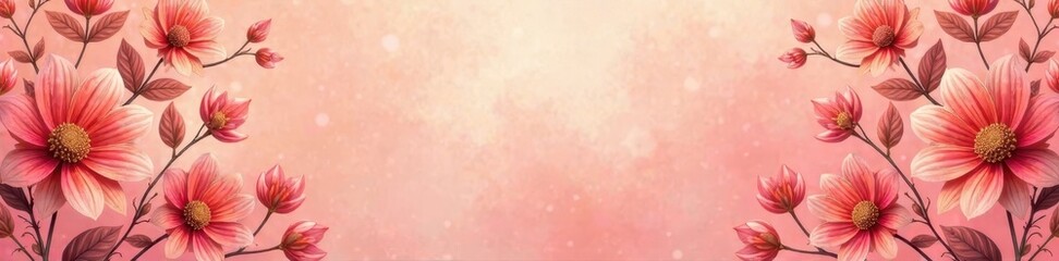 Fototapeta premium Peach fuzz gradient background, floral mandala mesh pattern , wellness, mesh