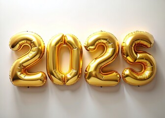 Celebrating 2025's dawn: 3D balloon photography.