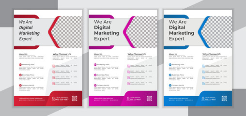 digital marketing corporate social media business conference live webinar invitation and social media post template.