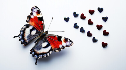 butterfly on white background