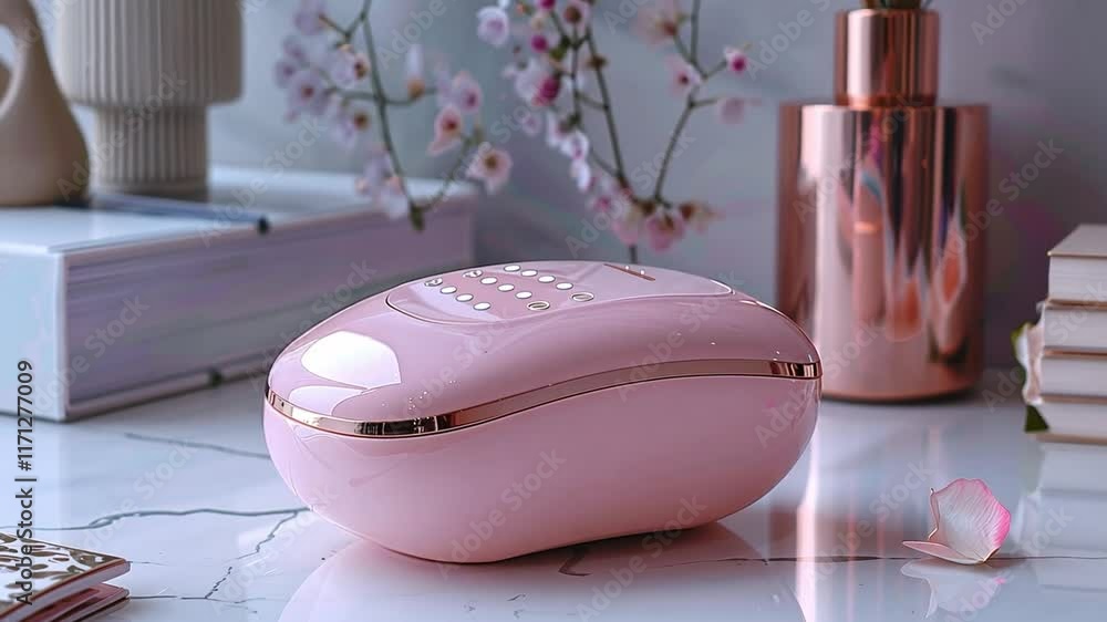 Poster this experience tranquility with this modern photoepilator designed for home spa relaxation and self
