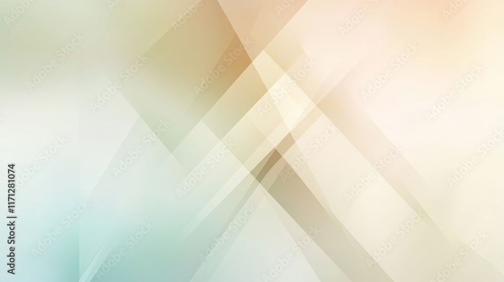 Poster abstract design with soft colors and intersecting lines, creating a calming visual effect.