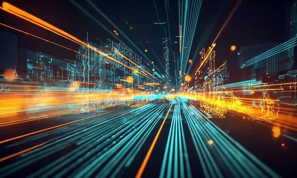 Digital city lightspeed network, data flow