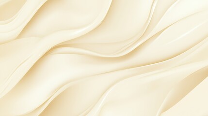 Obraz premium Abstract Cream Colored Waves Flowing Softly