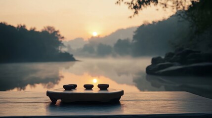 sunset in the morning