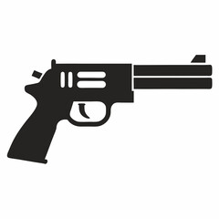 gun isolated on white