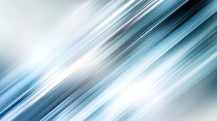 A dynamic abstract background featuring blue and silver diagonal streaks of light.