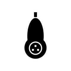 butternut squash glyph icon