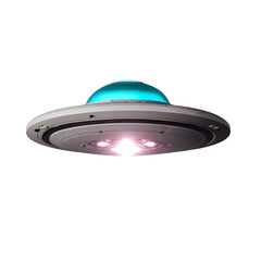 Futuristic Transparent UFO - Sci-Fi Stock Image