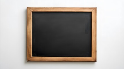 Blank Wooden Framed Blackboard Ready For Message