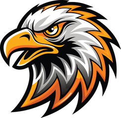  yellow eagle head mascot