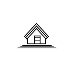 house home roof logo vector icon design