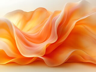 Abstract orange fabric waves. (2)