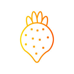 strawberry gradient icon