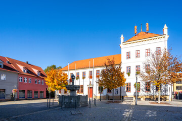 Rathaus, Oschersleben, Sachsen Anhalt, Deutschland 