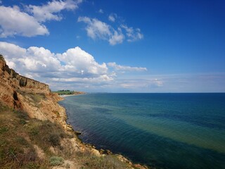 Fototapeta premium view from the top of the hill