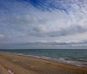 beach and clouds on the Black sea