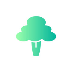 broccoli gradient icon