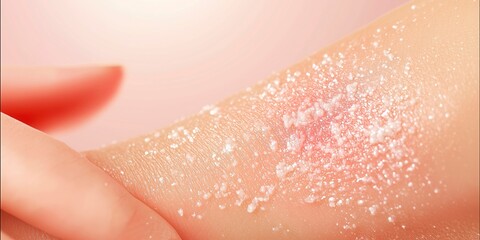 Fototapeta premium Eczema causing arm irritation