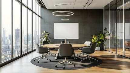 A clean, minimalist sign for a co-working space