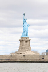 Fototapeta premium Blue Statue of Liberty