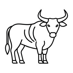 cow isolated on white