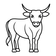cow isolated on white
