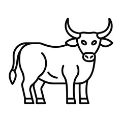 cow isolated on white