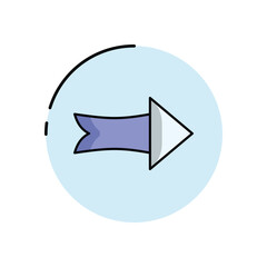 Arrow Right vector icon