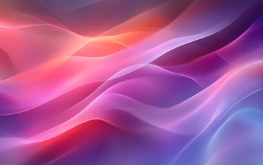 Fototapeta premium Abstract pink, purple, and orange wave background.