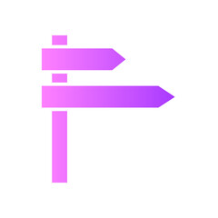 guidepost gradient icon