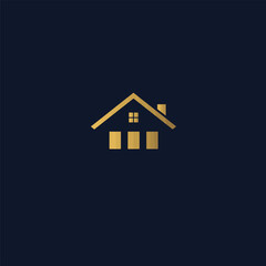 house home roof logo vector icon design