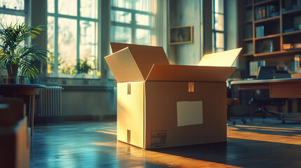 Impact of Company Shutdown: Box of Items Marks Job Termination