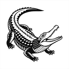Crocodile vector style clip art design