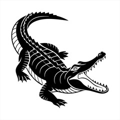 Crocodile vector style clip art design