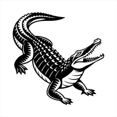 Crocodile vector style clip art design