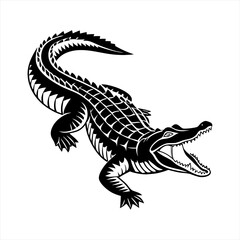 Crocodile vector style clip art design