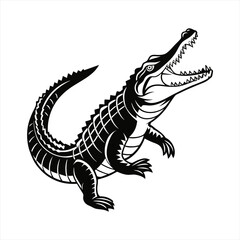 Crocodile vector style clip art design