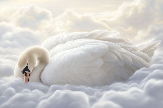 swan on the water