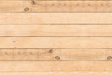 Natural light brown wood board texture or background, horizontal and top down view background.