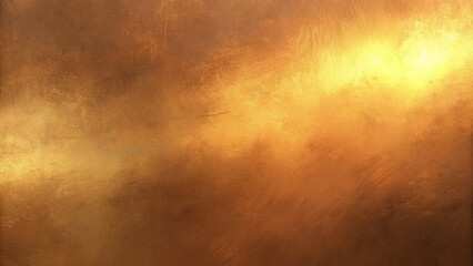 Golden Amber Blending into Soft Copper with a Brushstroke Effect