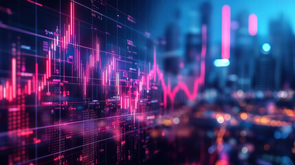 Naklejka premium Forex Trading Concept with Innovative Financial Design