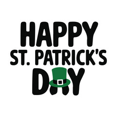 Happy St. Patrick's Day typography design