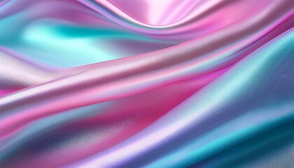 Obraz premium Soft, iridescent fabric in pastel pink, purple, and blue hues.
